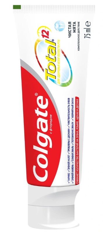 Зубная паста Colgate Total 12 чистая мята 75мл