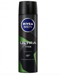 Мужской дезодрант-спрей Nivea ultra titan 150мл