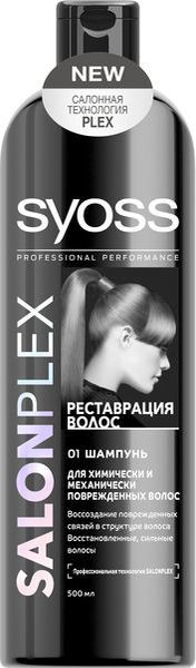 Syoss шампунь реставрация волос д/химимическии меха