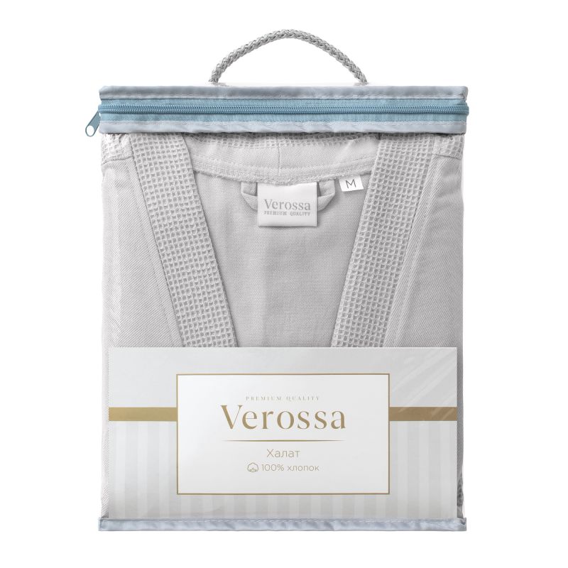 Халат универсальный Verossa Унисекс вф24 ха065/м001/0103 l43 L Classic Холодный серый