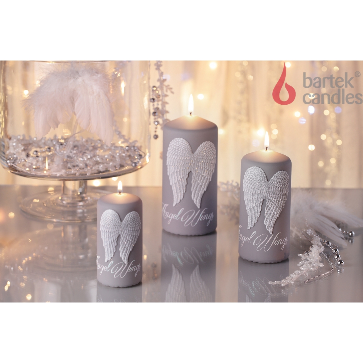 Свеча колонна Bartek Ангельские крылья Angel Wings 50x100