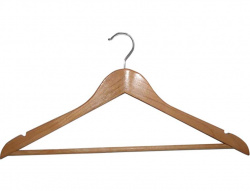Вешалка для одежды деревянная Flatel 43см классика