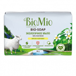 Bio mio bio-soap мыло туалетное эколог.литсея и бергамот 90г