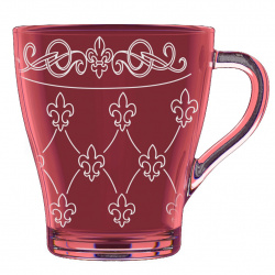 Кружка для чая Декостек Французская лилия Лилак 250мл арт. 1649-нг
