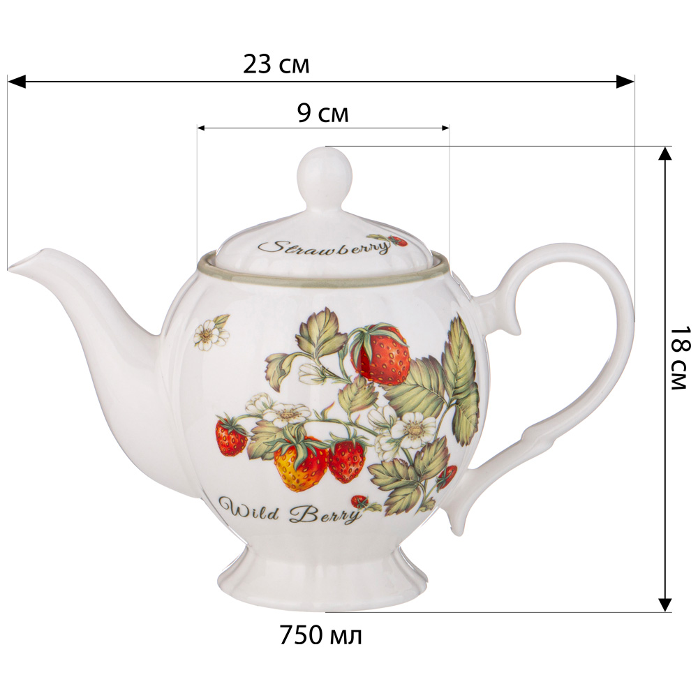Чайник Lefard Strawberry 750 мл 85-1899