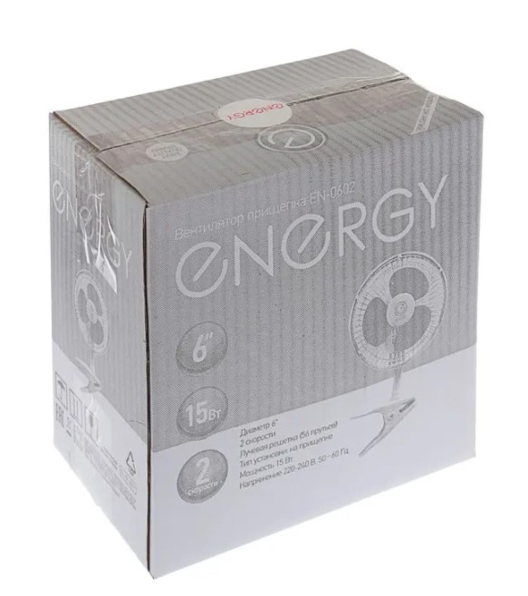 Вентилятор настольный Energy на прищепке EN-0602