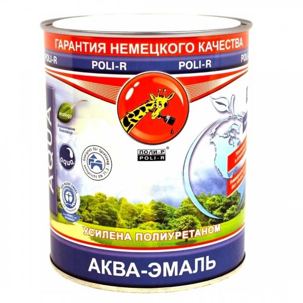 Эмаль акриловая Poli-R 0.75 кг белая полуматовая Эмаль акриловая Poli-R 0.75 кг белая полуматовая