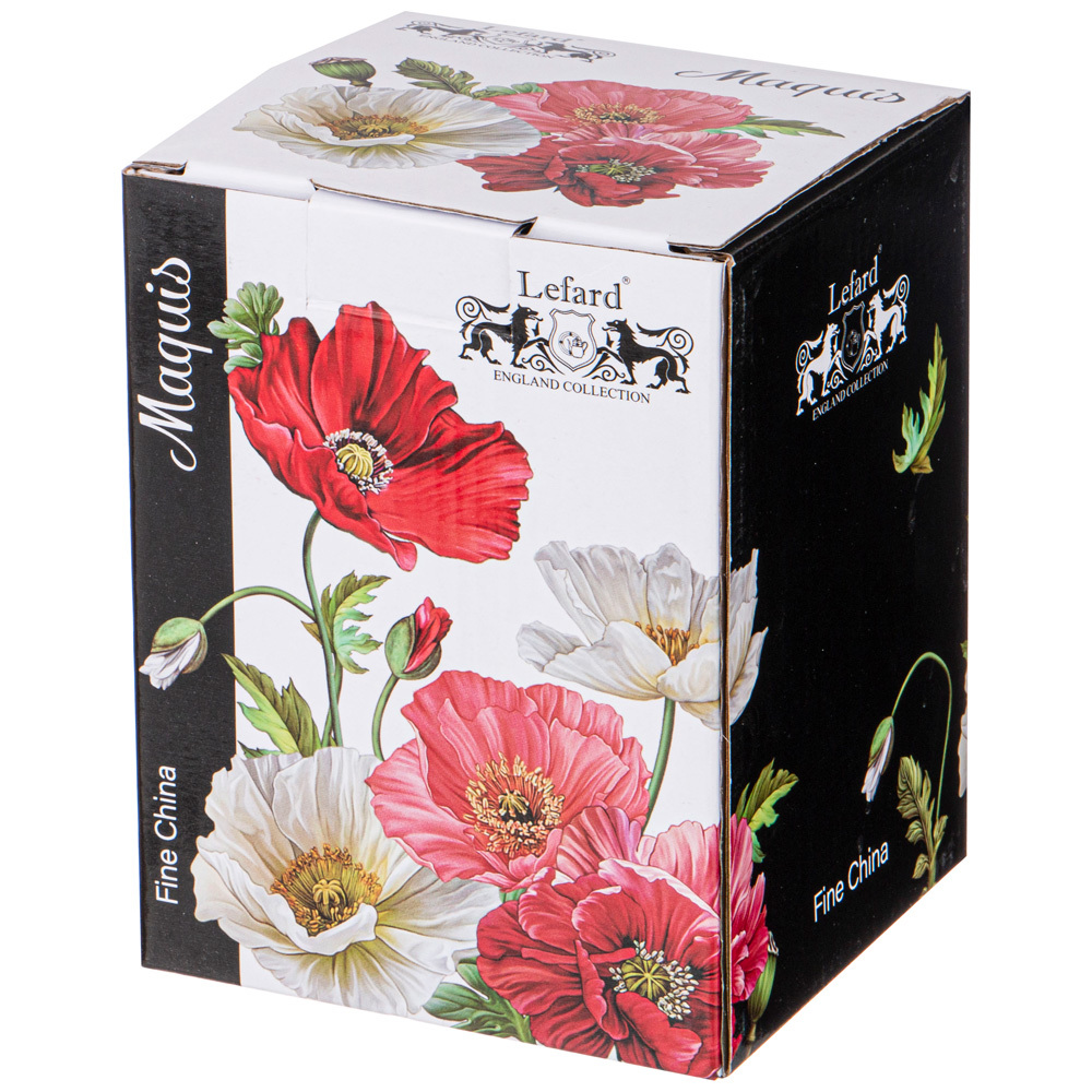 Банка с крышкой Lefard Маки 14.5х10.5см 750 мл черная