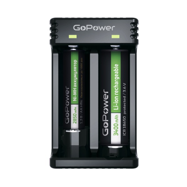 Зарядное устройство GoPower LiCharger 4 Ni-MH/Ni-Cd/Li-ion/IMR 2 слота