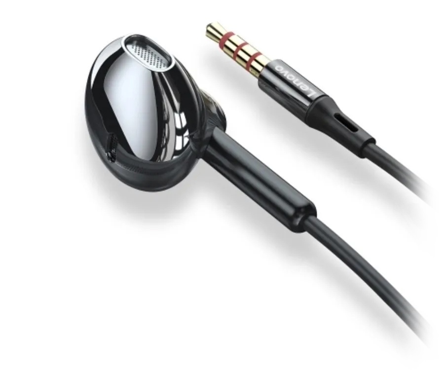 Наушники Lenovo XF06 Wired Headphone Black с микрофоном вставкой черный
