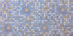 Панель листовая Регул пвх мозаика медальон синий 48х95см 