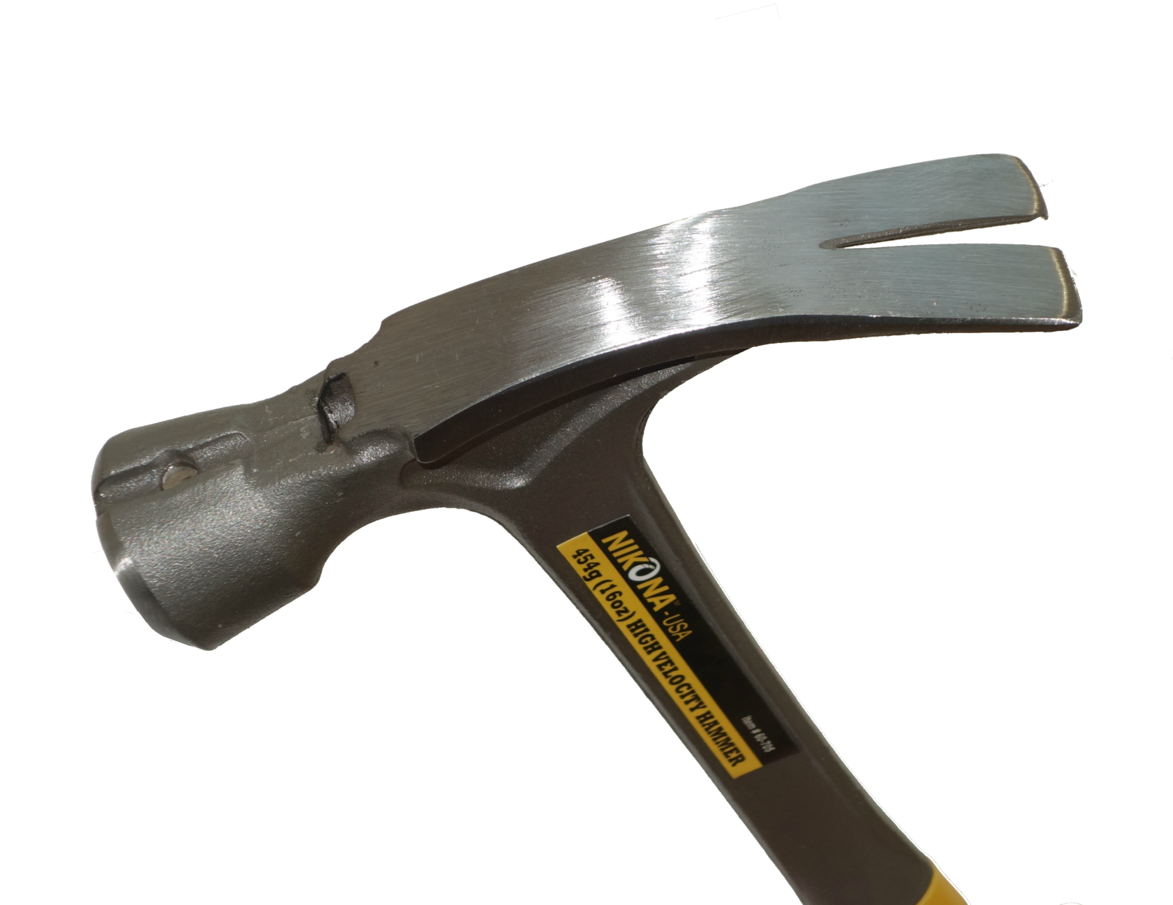 Молоток столярный High Velocity с обрезиненной металлической ручкой Nikona 16oz 