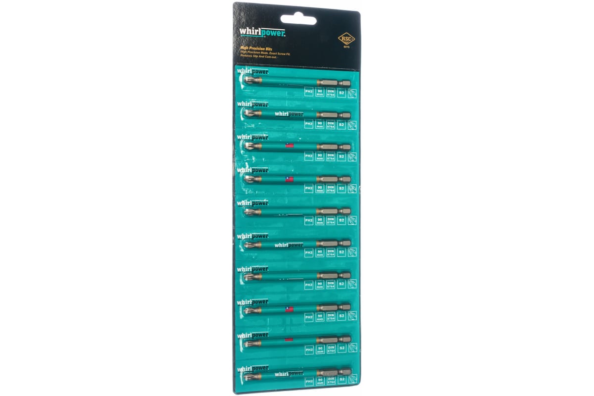 Бита PH2х90 мм WHIRLPOWER 1 штука Бита PH2х90 мм WHIRLPOWER 1 штука