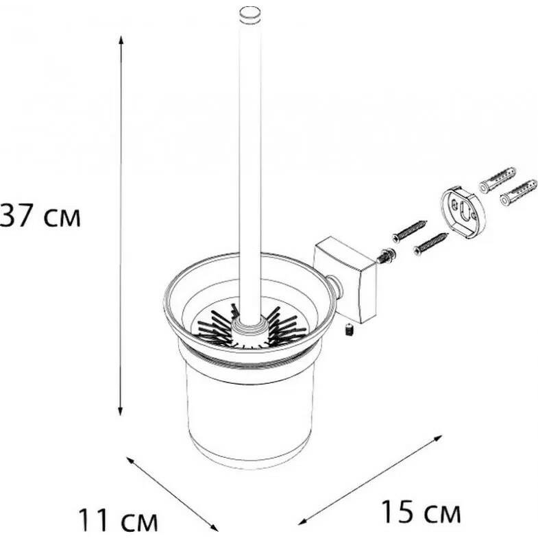 Ерш для туалета Fixsen Kvadro FX-61313 