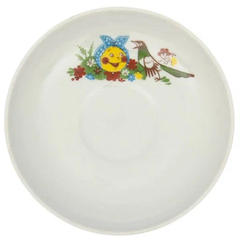 Блюдце чайное ДФЗ 140мм веселый колобок фарфор