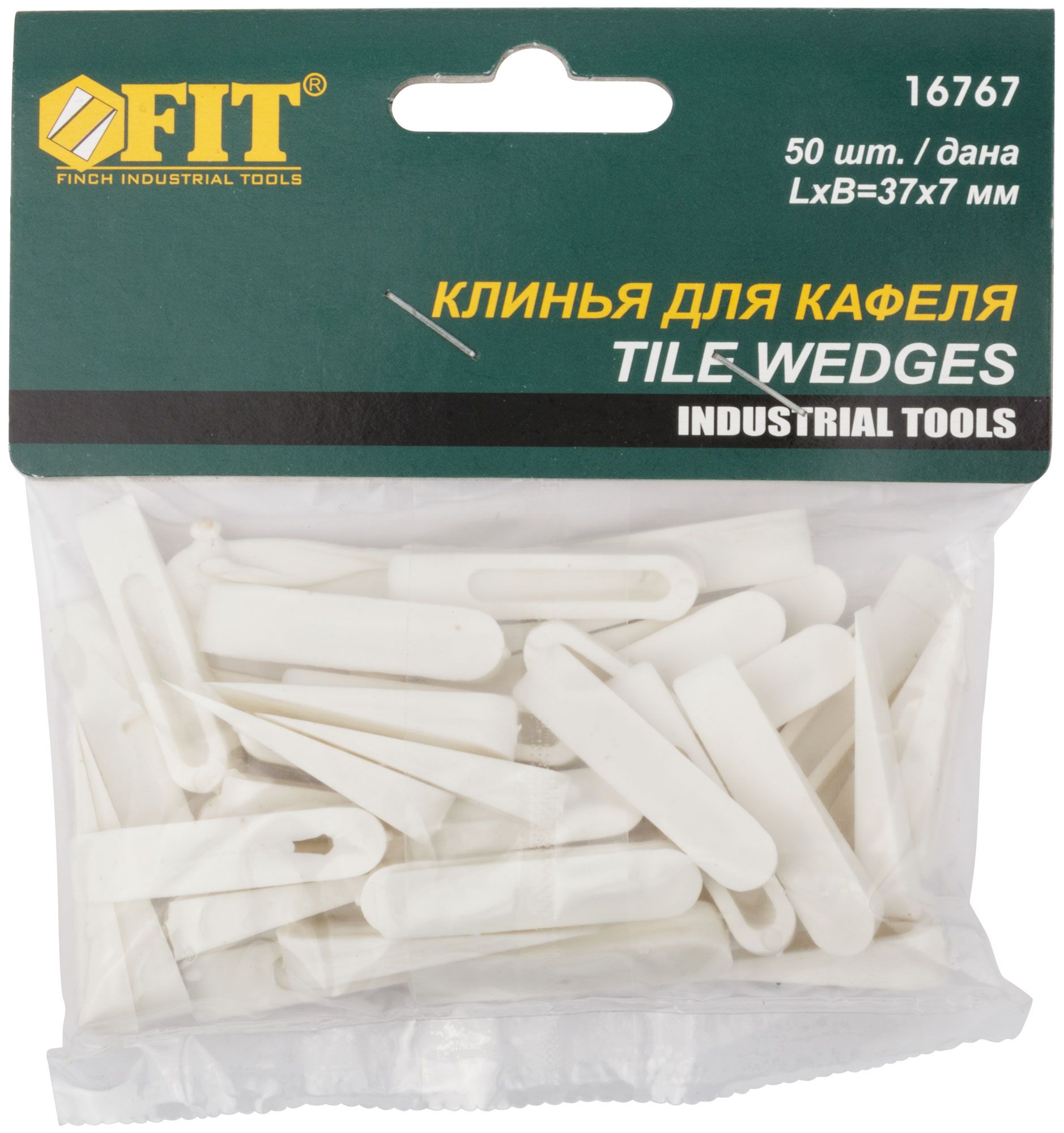 Клинья Fit для кафеля больш.37х7х9мм 50шт