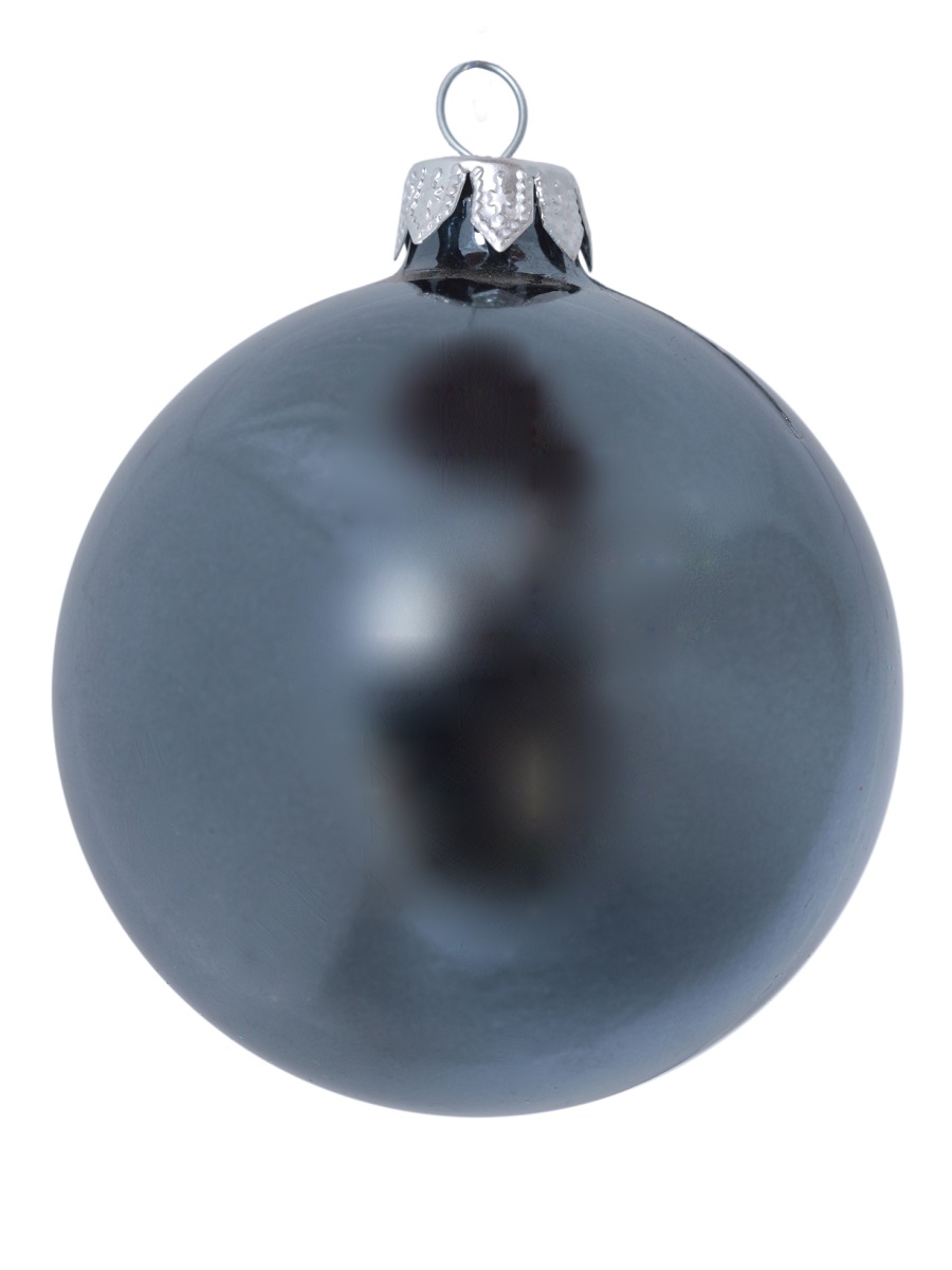 Елочный шар MOROZCO Новогодний Ш85302, жемчуг черный, 85 мм 