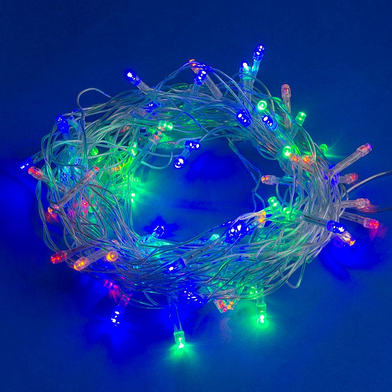 Гирлянда Uniel Uld-s1000-100/dta multi ip20 10 м 100led rgb
