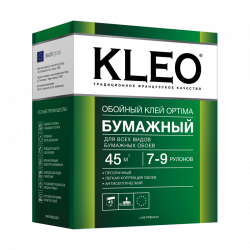 Клей для бумажных обоев KLEO OPTIMA 45 7-9 рулонов 160 грамм