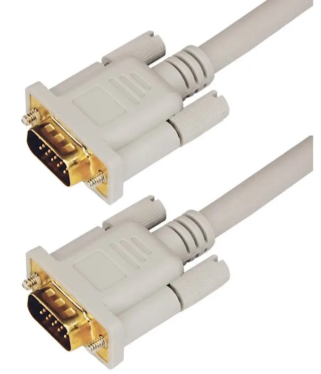Шнур VGA - VGA с ферритами Rexant  штекер/штекер 1.8м gold серый 17-5503-4