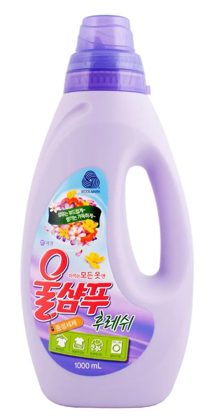 Жидкое средство для стирки Wool Shampoo 1000мл Свежесть