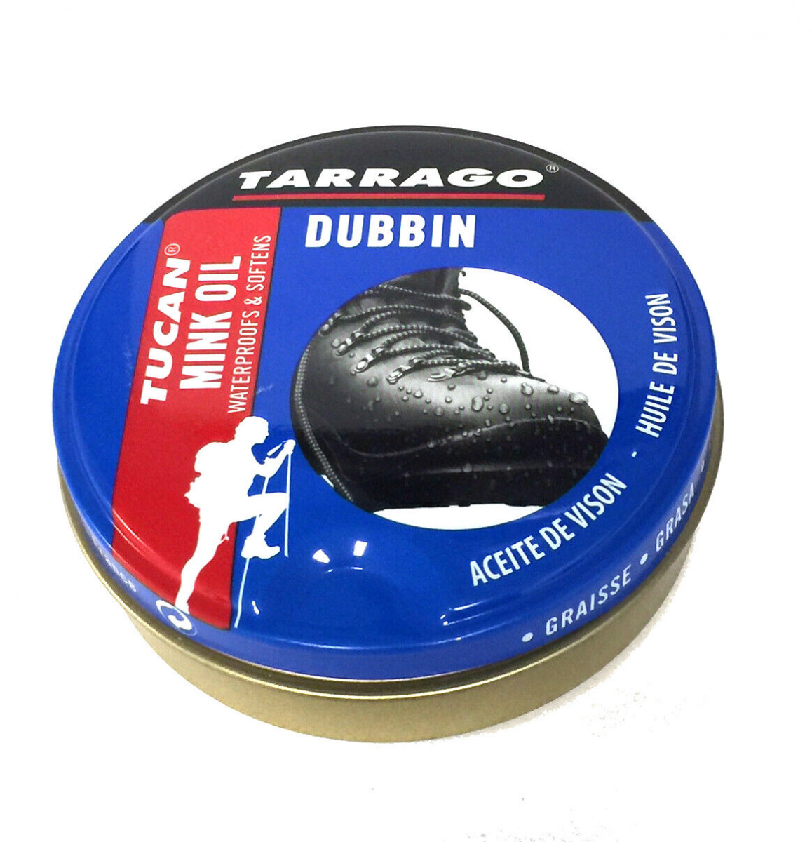 Крем-пропитка Tarrago Dubbin Tucan Mink Oil 100мл neutral банка