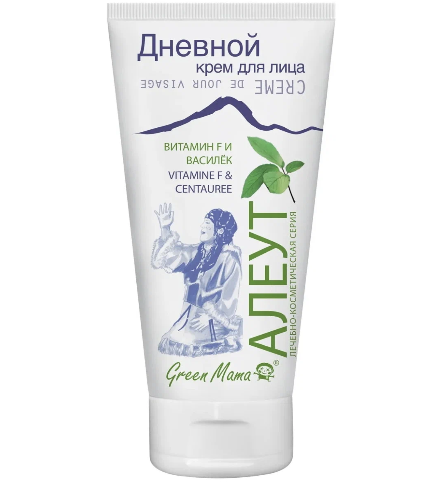Крем для лица дневной Green Mama витамин f и василек 100мл Крем для лица дневной Green Mama витамин f и василек 100мл