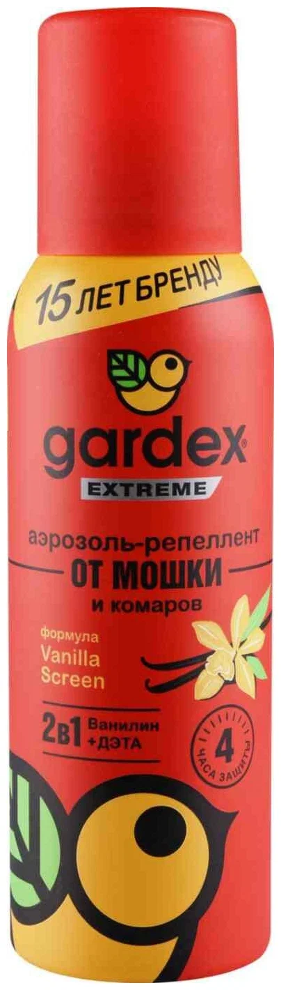 Аэрозоль-репеллент от мошки и комаров Gardex extreme 100мл