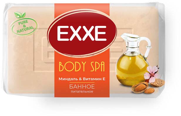 Мыло Exxe body spa банное миндаль & витамин е 1шт*160г (миндальное) с0006274
