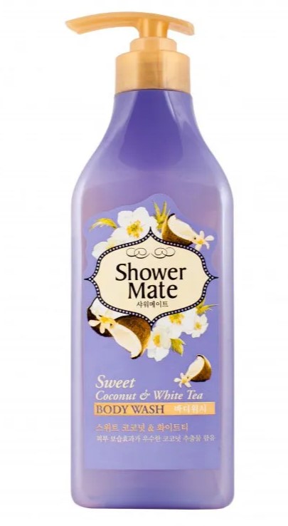 Гель для душа Kerasys Shower mate Кокос и белый чай 550г