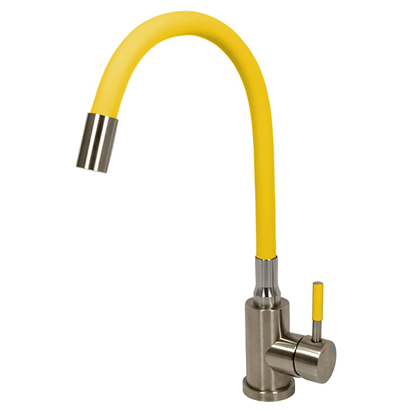 Смеситель для кухни Argo Solid yellow D-35 мм нержавеющая сталь 