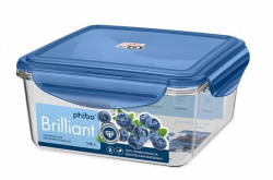 Контейнер для продуктов Phibo Brilliant с крышкой квадратный 1.15л