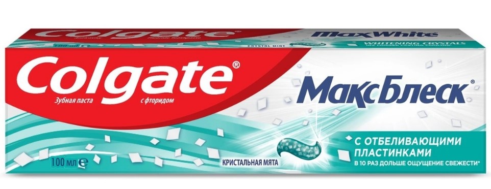 Зубная паста Colgate МаксБлеск Кристальная мята 100мл