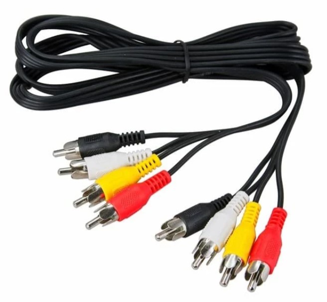 Шнур 4rca-4rca Rexant аудио/видео 1.5м черный 17-0302