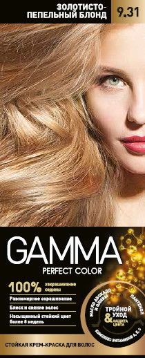 Краска для волос Свобода гамма 9.31 Золотисто-пепельный блонд