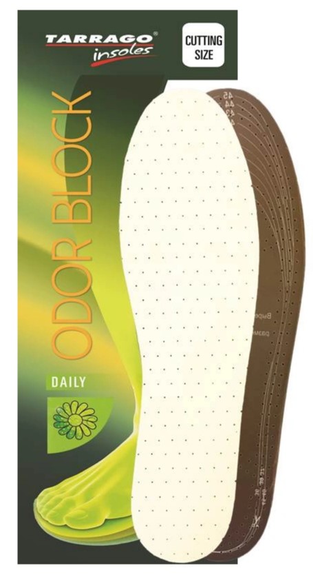 Стельки Tarrago odor block с активированным углем безразмерные