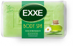 Мыло Exxe body spa банное алоэ & витамин Е 1шт*160г (зеленое) с0006273