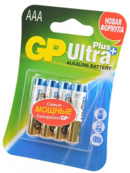 Элемент питания gp ultra+ 24a aaa/lr03х4шт