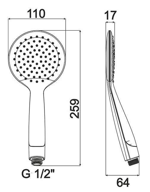 Лейка душевая Argo Snow d110мм