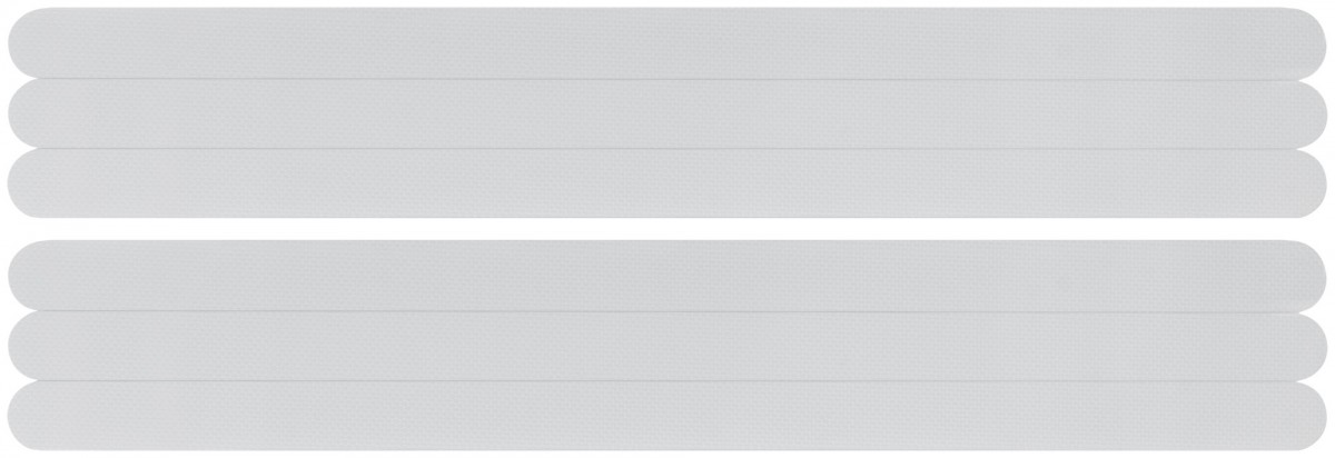 Полоски клейкие противоскользящие 20*380 мм 6 штук прозрачные Fit