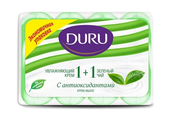 Duru 1+1 крем-мыло зеленый чай 4х80 грамм