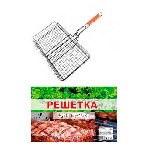 Решетка для гриля Flatel Black style 43х32х5 см МС-209102-М