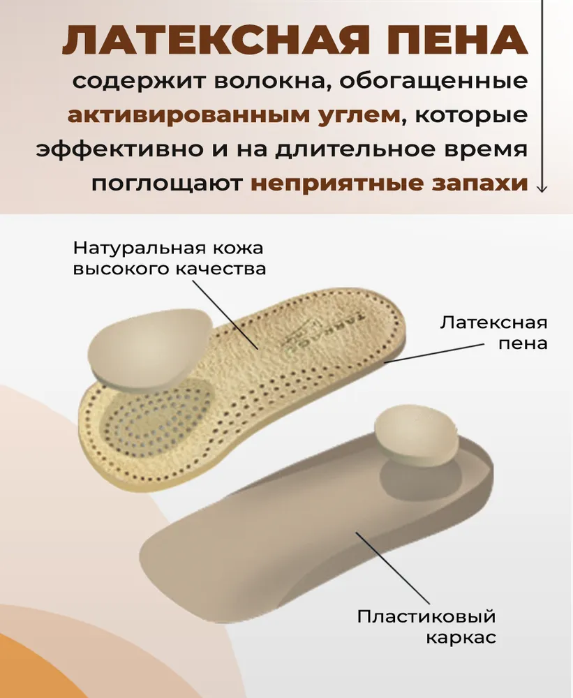 Полустельки Tarrago Stand Easy ортопедические кожаные анатомические р.35/36 IL1041/35-36