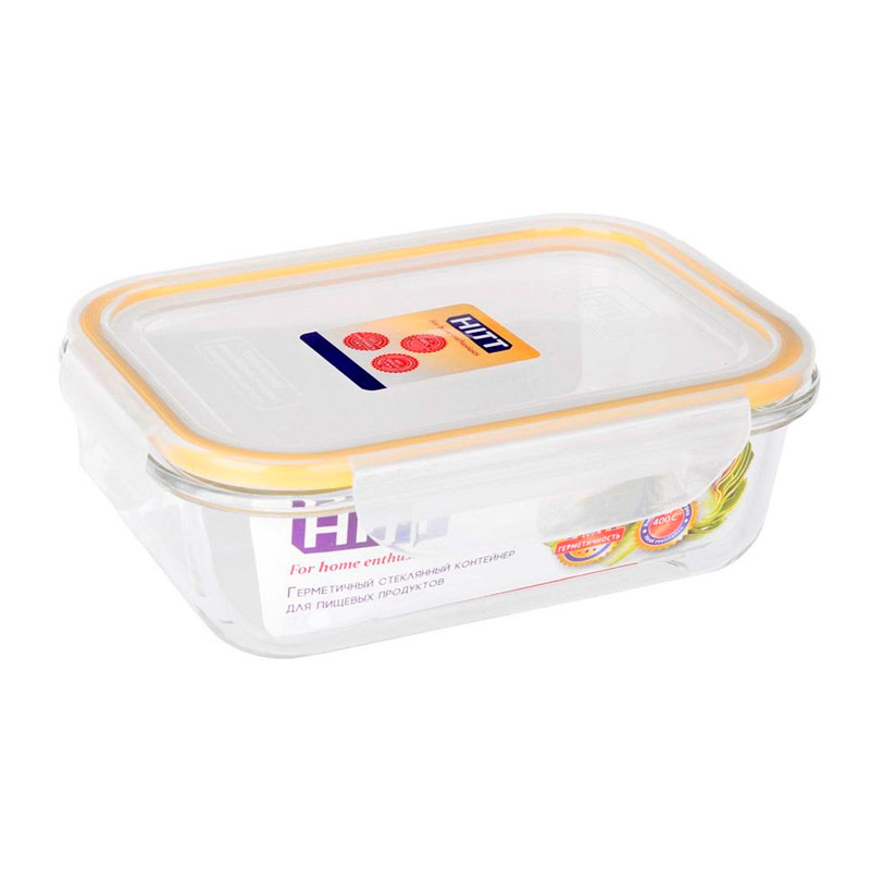 Контейнер для продуктов Hitt 0.37л стекло герметичная крышка