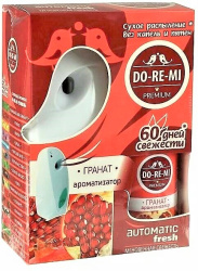 Комплект освежителя воздуха Do-re-mi Premium Гранат автоматический диспенсер 250 мл Комплект освежителя воздуха Do-re-mi Premium Гранат автоматический диспенсер 250 мл