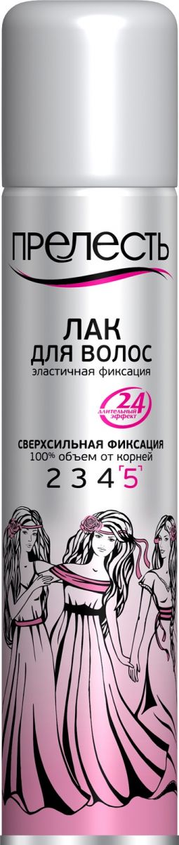 Лак для волос Прелесть сверхсильная фиксация 200см3 для любого типа волос