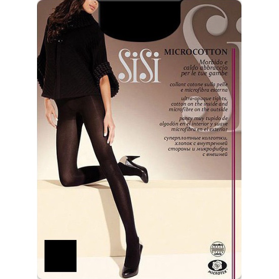 Колготы Sisi microcotton 160 nero 3m цвет черный