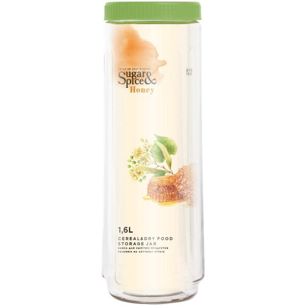 Банка для сыпучих продуктов Sugar&spice honey 1.6л фисташка se225010050