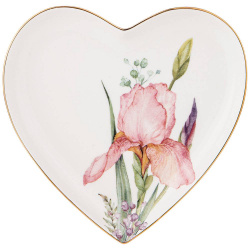 Тарелка - сердце Lefard  irises 15х2см