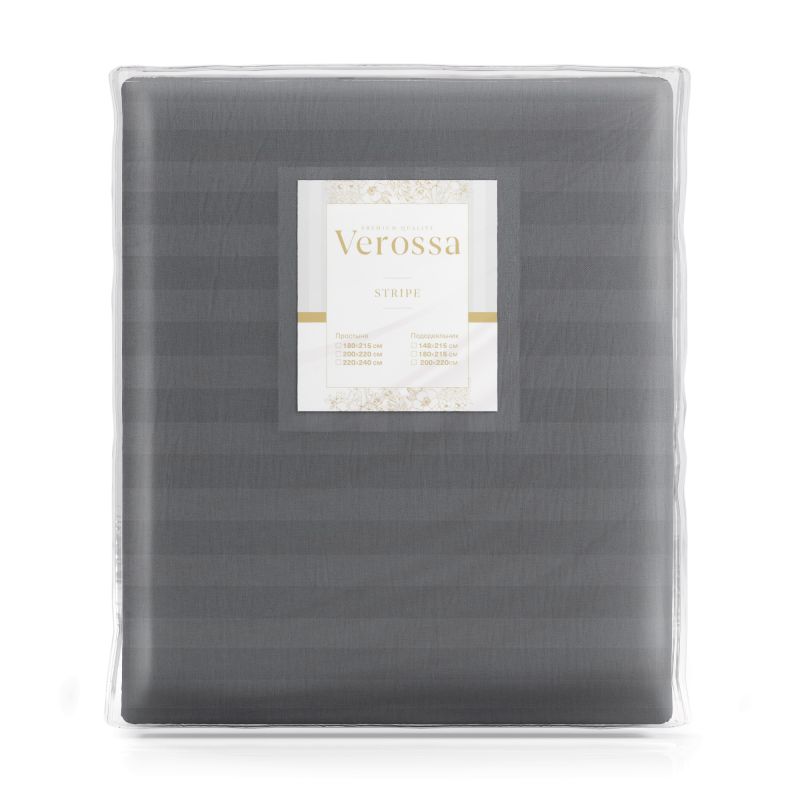 Простыня на резинке Verossa stripe 180х200см 70032 01